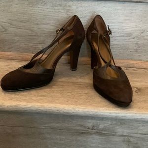 Dark brown 3.5 inch heels